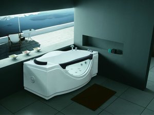 Metros <span class=keywords><strong>1</strong></span>.8 <span class=keywords><strong>1</strong></span> persona <span class=keywords><strong>de</strong></span> interior <span class=keywords><strong>de</strong></span> acrílico blanco pequeño independiente bañera - Product Image 1