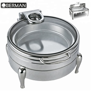 Alberghi e <span class=keywords><strong>catering</strong></span> servizi idraulico scaldavivande oro buffet shafing piatto per la vendita dubai - Product Image 6