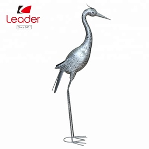 BSCI Patung Taman Flamingo, Hiasan Luar Ruangan Taman Patung Logam untuk Dekorasi, Ornamen Logam Taman Flamingo Merah Muda - Product Image 5