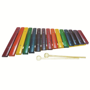 Glockenspiel Société de négoce chinoise de haute qualité apprenant les instruments de musique à percussion Couleur arc-en-ciel 15 notes xylophone pour enfants - Product Image 1