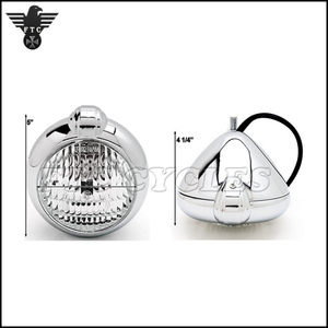Lente cromada transparente de 4,5 ", faro Vintage para motocicleta, para Harley Cafe Racer - Product Image 6