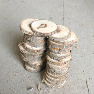 Tranches de bûches en bois <span class=keywords><strong>avec</strong></span> écorce pour bases d'isolation thermique Pièces de bois vierges pour créations artistiques et décorations - Product Image 5