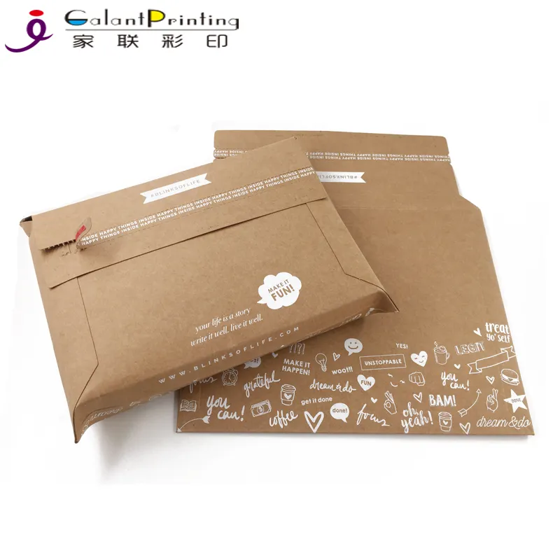 Expandable Gueest Custom Kraft Rigid Cardboard Mailing Gift Mailer Envelopes