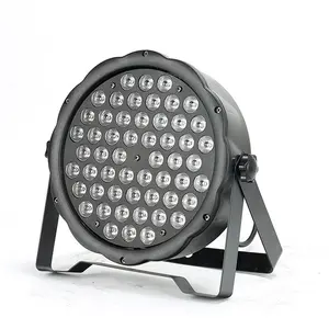 Éclairage led en plastique rgbw 1 w x 54, projecteur de lumière pour événement professionnel, plat par dmx, 1 w