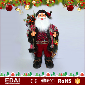 Décor de noël OEM de grande taille 80 cm, en tissu chair debout, avec sac cadeau disney - Product Image 6