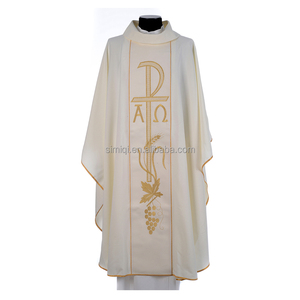 Casulla Monástica Personalizada OEM Spirit Hope, Casulla Gótica con Espalda en Forma de Violín, <span class=keywords><strong>Iglesia</strong></span> Católica - Product Image 2