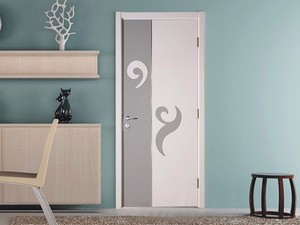 Bianco <span class=keywords><strong>grigio</strong></span> combinazione moden design interior luce della stanza vernice MDF compensato modellato <span class=keywords><strong>porte</strong></span> - Product Image 3