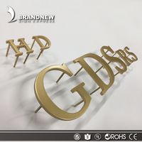 Brandnewsign Métal Lettre Signe Or Laiton Lettre Signe En Gros Personnalisé 3d Fine Gravé En Laiton Lettres