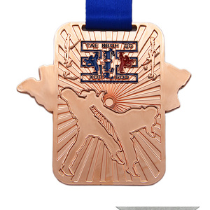 2018 À Venir brillant cuivre plaqué souvenir taeknowdo <span class=keywords><strong>Russie</strong></span> médaille - Product Image 3