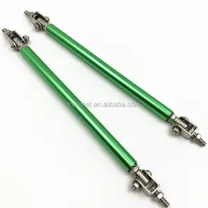 Universal Adjustable150 mm delantero parachoques labio divisor Rod strut tie Bar de apoyo