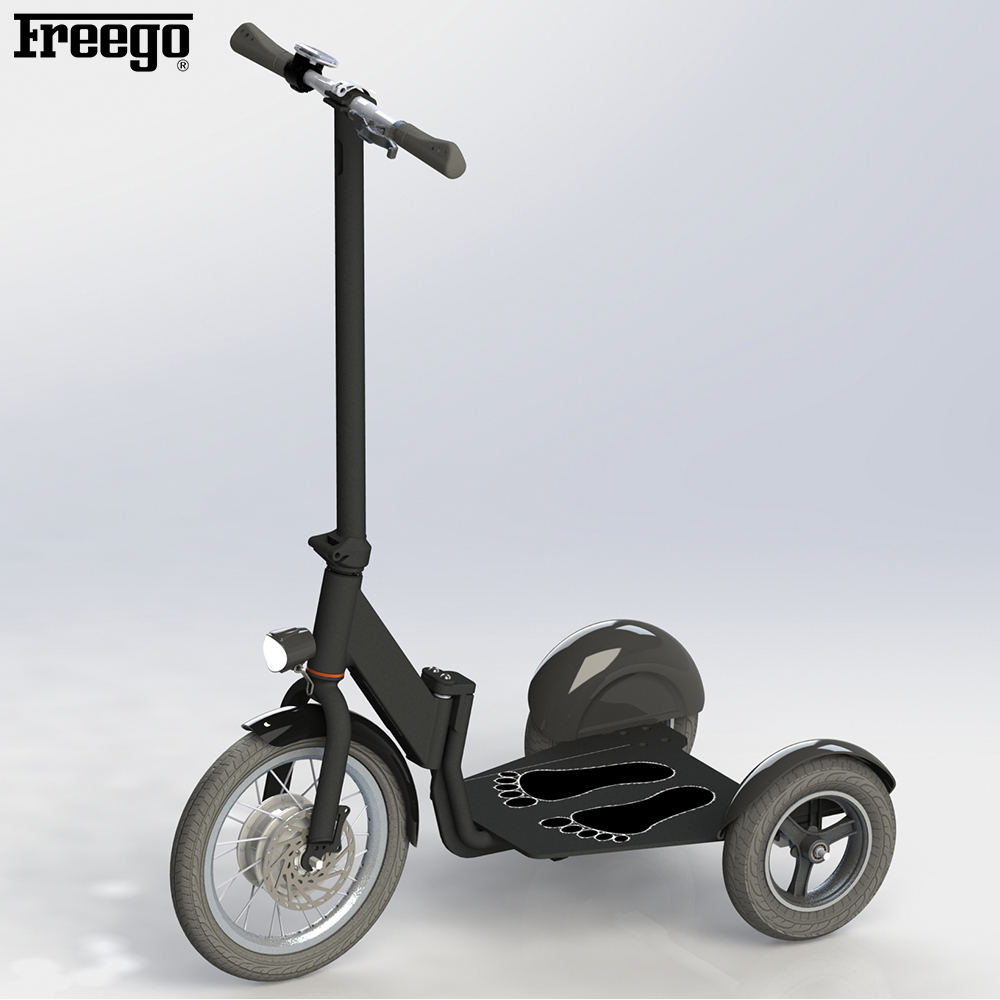 2017 Новый 3 колеса черный Электрический скутер