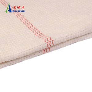 Panno Mop promozionale In cotone bianco su misura per pavimenti con toppa blu e foro al <span class=keywords><strong>centro</strong></span> - Product Image 5