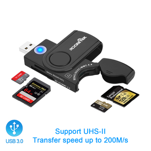 Más nuevo UHS-II <span class=keywords><strong>sd</strong></span>/TF 4.0 adaptador del <span class=keywords><strong>lector</strong></span> de tarjetas 4 ranuras USB 3.0 <span class=keywords><strong>lector</strong></span> de tarjetas de memoria - Product Image 1
