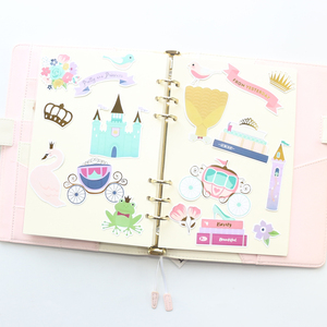 Simpatico cartone animato decorazione foil sticker per diario planner cancelleria per notebook, decorazione fai da te scrapbook sticky pocket cards - Product Image 4