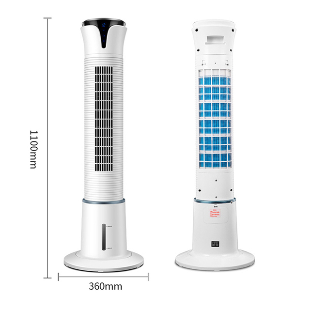 Water Cooling Fan With Control Motor Cooler Bladeless Electric Cooling Desk Cool Air Water Tower Fan