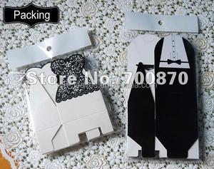Sposa E Lo Sposo di Cerimonia Nuziale di Favore Del Regalo Scatola di Carta - Product Image 2