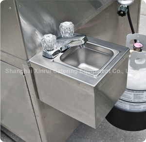 Kleine Hotdog Food Trailer Karren Te Koop Canada Enkele 304 Roestvrij Staal Mobiele Fruitkar Restaurant Mobiele Fast Food - Product Image 4