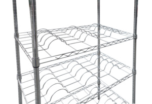איכות מעולה נירוסטה מטבח חדר חוט צלחת מדף מתכת אחסון מדף מדפי תיל - Product Image 2