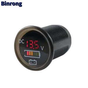 IP67 waterproof 12V/24V LED Digital Voltmeter voltage gauge for Car RV Boat Marine