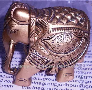 Atacado designer artesanal de madeira esculpir elefante
