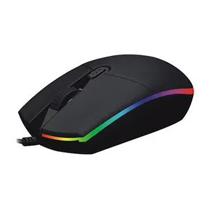 R8 Grosir 1605 Tombol 4D 2400DPI OEM RGB Gaming USB Mouse Optik Kabel