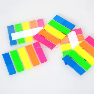 Fluorescent Neon Color Film Index Sticky Notes PET Book Index