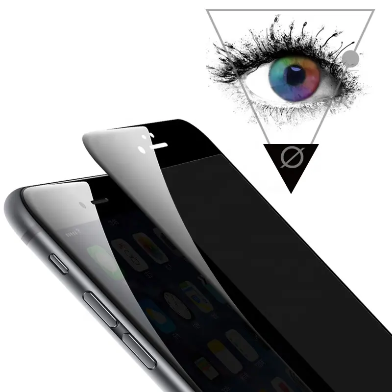 Ucuz fiyat cep telefonu 2.5D 9 H gizlilik anti-spy Temperli Cam ekran koruyucu iphone 6 6 s 7 8 artı