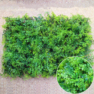 Wedding Home Party Decoration Green Faux Leaf Artificial Grass Carpet Artificial Grass <strong>Flower</strong> <strong>Wall</strong> <strong>Panel</strong> - Product Image 3