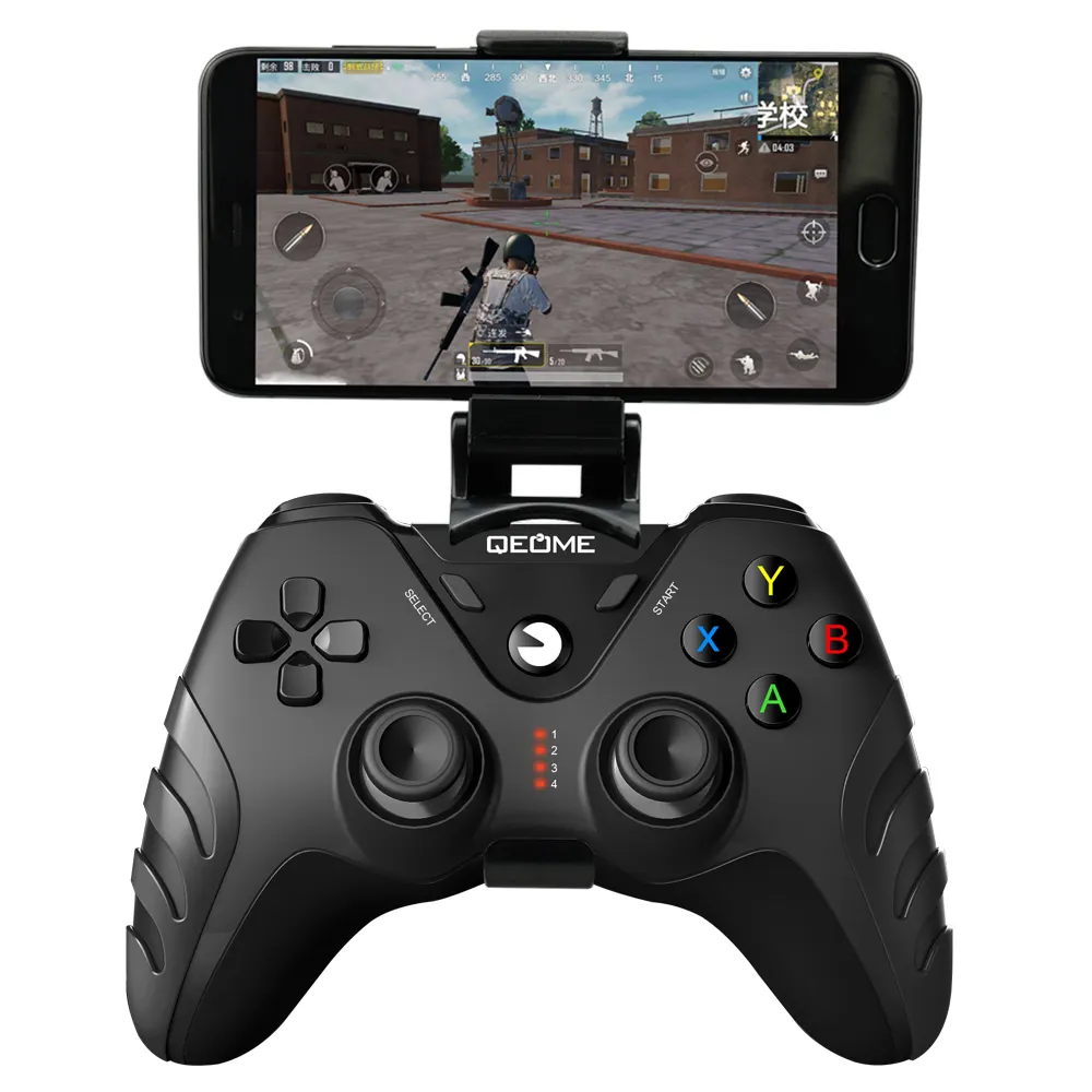QEOME 2.4G Wireless Usb Game Controller Gamepad With Endurance Of 10 Hours For Video Games PS4/PC
