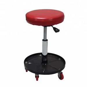 Mecánico neumático Roller Seat Ajustable Rolling <span class=keywords><strong>Taburete</strong></span> de garaje con bandeja de herramientas <span class=keywords><strong>Taller</strong></span> Reparación de automóviles - Product Image 1