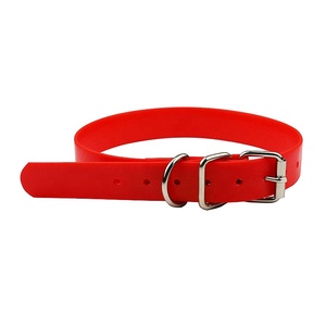 <span class=keywords><strong>Collar</strong></span> de cuello de perro de PVC impermeable ecológico, 6 colores vivos, accesorio personalizado para mascotas, duradero, sólido, hecho de plástico ecológico - Product Image 5
