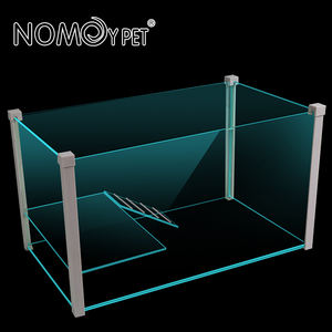Nomoy Pet Wholesale Hoge Kwaliteit Transparant Nieuw Schildpad Moerasschildpad Kooi Bureau Aquarium Met Zonnebaden Platform - Product Image 4