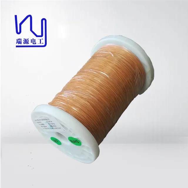 Copper Wire Triple Insulated Litz Wire High Purity Copper Plastic Roll Then in Carton Electronic Transformer Solid 1000 Vrms 130