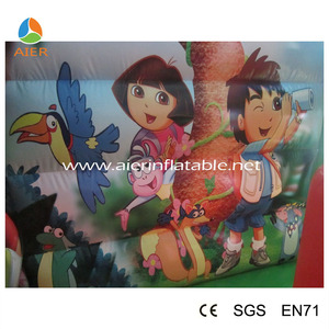 Videur mini <span class=keywords><strong>taille</strong></span>, <span class=keywords><strong>dora</strong></span> petites gonflable bouncer - Product Image 2