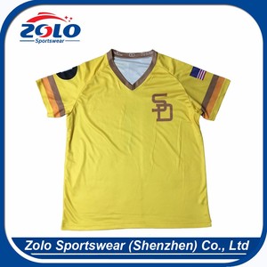 OEM orders acceptable men baseball jersey made in china - Product Image 5