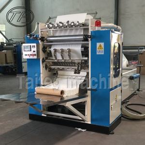 Máquina de fabricación de pañuelos faciales con <span class=keywords><strong>dibujo</strong></span> de caja completamente automática Máquina de producción de pañuelos blandos de 4 filas - Product Image 2