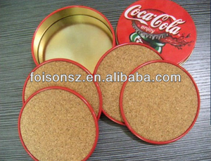 Caja Redonda de Hojalata Vacía Reciclable para 6 Posavasos de Hojalata, Tamaño Personalizado Disponible - Product Image 4