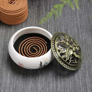 Bobina de incienso de sándalo para el hogar y la Oficina, 3 horas, Media mano, amarillo, novedad de 1349972 - Product Image 4