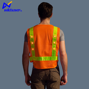 رخوة التكتيكية شرطة أدى ضوء شبكة سلامة سترة عاكسة - Product Image 6