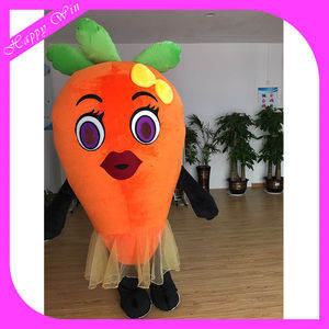 Özelleştirilmiş softy şişme peluş havuç maskot kostümleri reklam havuç yürüyüş kostümleri satılık - Product Image 3