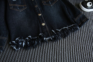 Giacca di Jeans Personalizzata per Ragazzi con Logo del Tuo Brand e Faccina Sorridente - Product Image 2