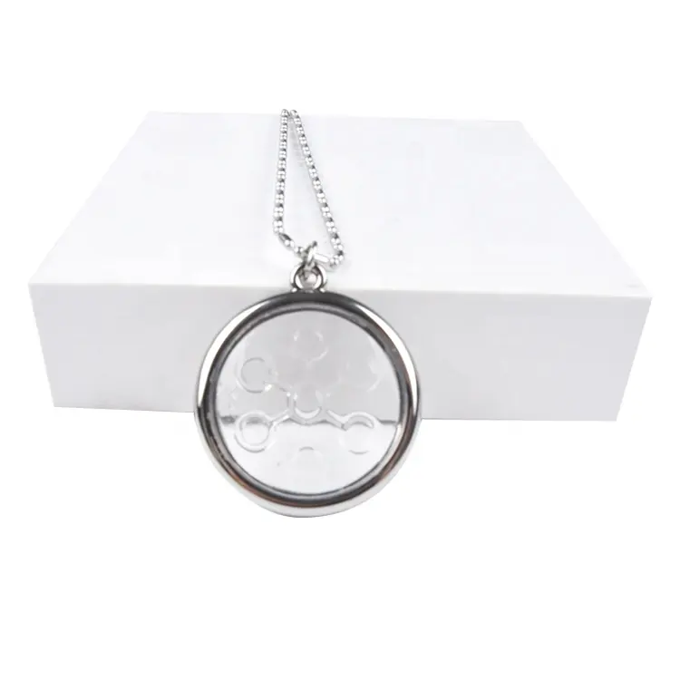 Fashion Positive Green Bio-disc Scalar Energy Pendants with Stainless Steel /Charming Necklace