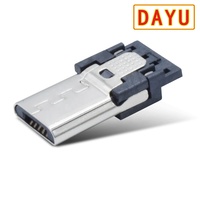 La producción de la fábrica 3000 K por día v8 micro conector macho usb 2,0