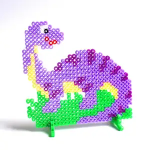 Оптовая продажа, мягкие бусины Perler, модный дизайн динозавра, творческие игрушки «сделай сам», детские развивающие экологически чистые бусины Perler 5 мм