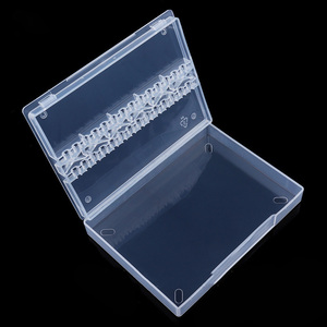 Transparent 14 supports <span class=keywords><strong>vide</strong></span> Portable stockage ongles forets organisateur boîtier boîte ongles perceuse approvisionnement boîte de rangement - Product Image 5