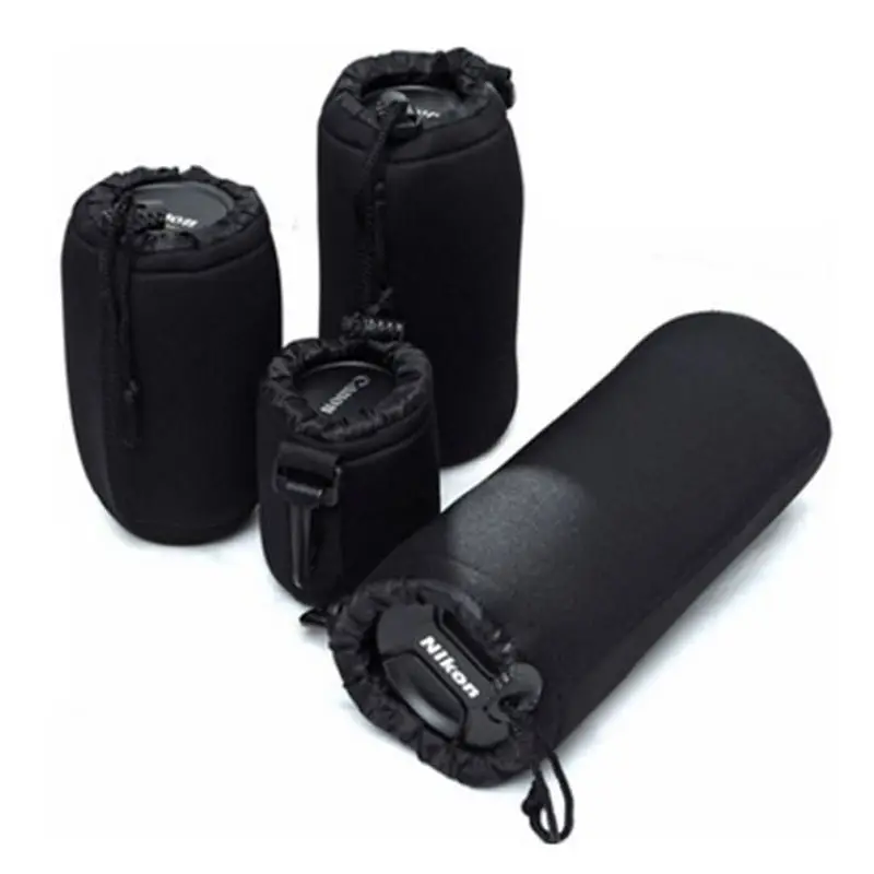 New Lens Case thick Protective Neoprene Pouch Set camera lens bag for DSLR