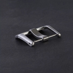 ソリッドワイドタング20 22 24mm304ステンレススチールレザーウォッチバンドバックル - Product Image 3