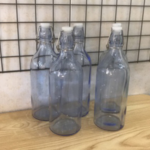 Botella de Vidrio Transparente Redonda con Tapa Abatible <span class=keywords><strong>Bormioli</strong></span> <span class=keywords><strong>Rocco</strong></span> Giara de 2 Litros con Tapón, para Bebidas, Smoothies, Kefir - Product Image 5