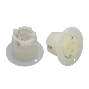 미국/미국 승인 Nema 5-15 접지 플랜지 콘센트 소켓 Nema 5-15r 미국 콘센트 - Product Image 5