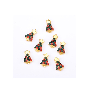 Popular todo tipo de decoración de <span class=keywords><strong>uñas</strong></span> diseños de <span class=keywords><strong>uñas</strong></span> de árbol de Navidad con diamantes de imitación brillantes <span class=keywords><strong>para</strong></span> decoración de <span class=keywords><strong>uñas</strong></span> - Product Image 6